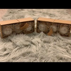 Rae Dunn Christmas ornaments